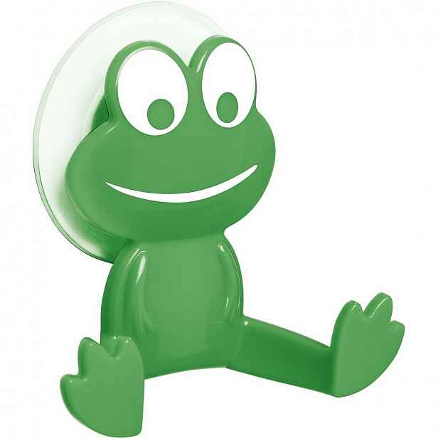Zelený nástěnný háček Wenko Frog
