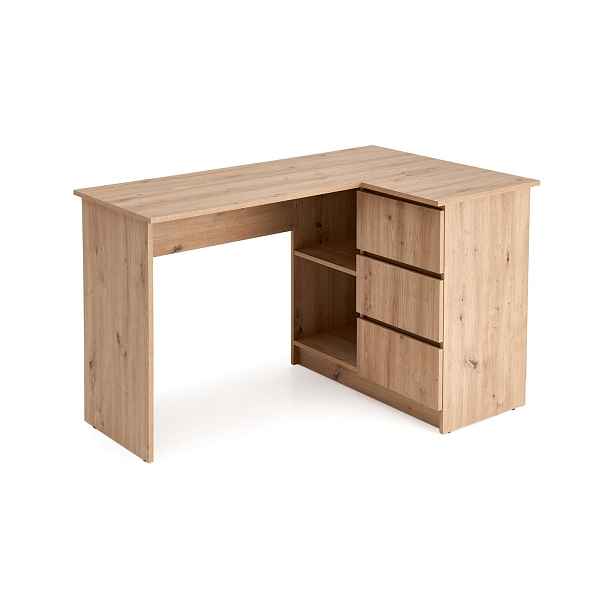 HALMAR Rohový psací stůl Bega dub artisan