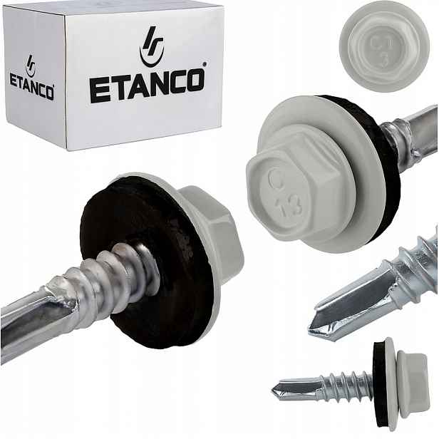 Samovrtné šrouby do oceli a kovu Etanco GT5 5,5x38mm Ral 7035 250 ks