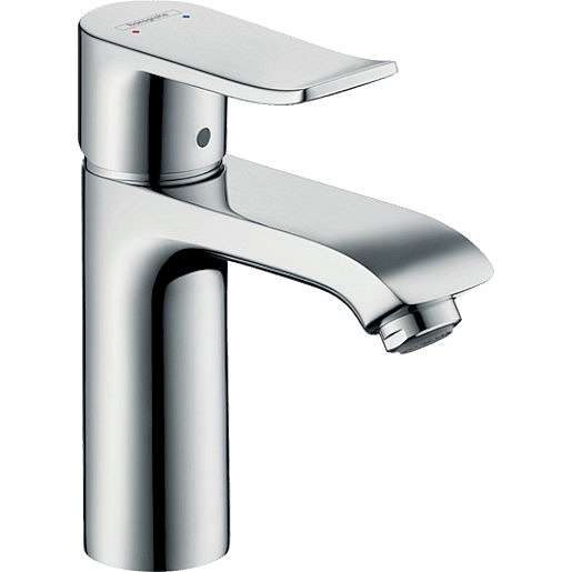 Umyvadlová baterie Hansgrohe Metris pro beztlakové ohřívače, s clic-clacem, chrom 31074000
