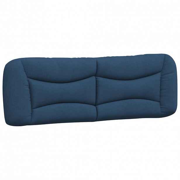 vidaXL Polštář na čelo postele Hvar modrý 160 cm textil