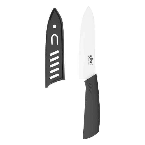 5five Simply Smart Kuchyňský nůž Zirco 27,5 cm černo-bílý