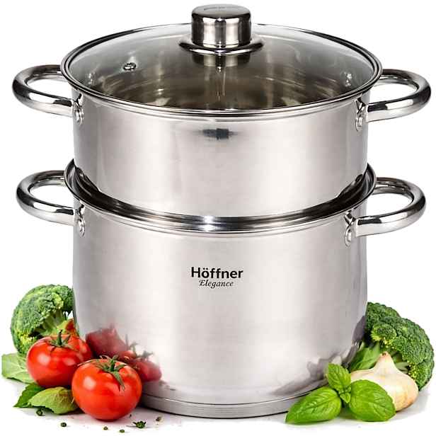 Hrnec Na Páru 2,5 L 20 CM Hoffner Elegance Premium