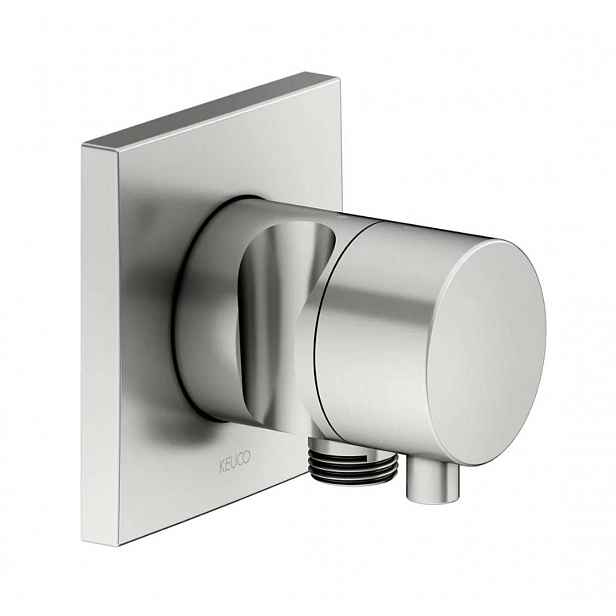Keuco IXMO Comfort - Přepínací ventil pod omítku, pro 2 spotřebiče, s připojením a držákem sprchy, nerez 59556061202