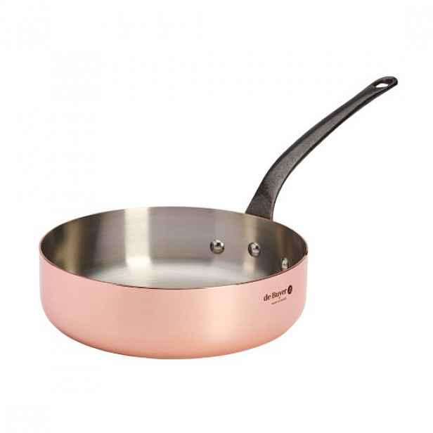 Pánev, měď-nerezová ocel, 24 cm/3,1L, "Inocuivre First Classe" - de Bu