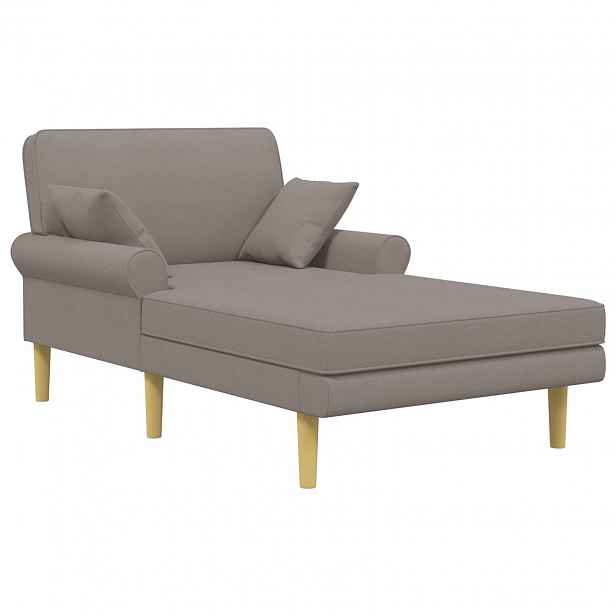 vidaXL Lenoška Taupe Textil