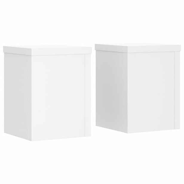 vidaXL Stojan na rostliny 2 ks Bílá 15 x 15 x 20 cm Kompozitní dřevo