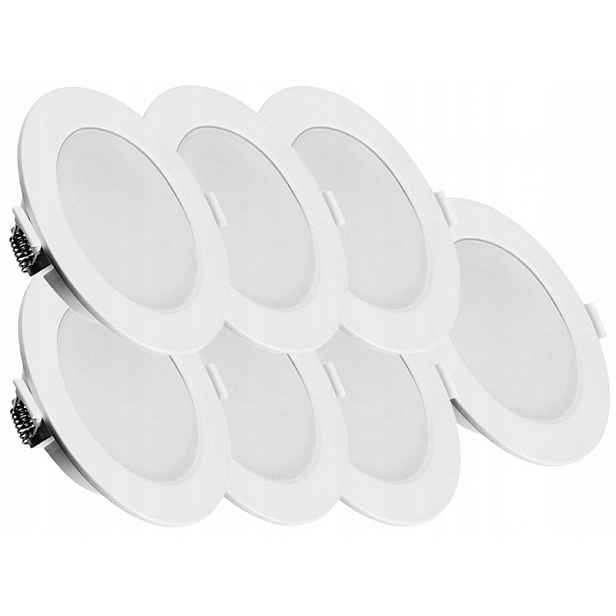 7x Stropní svítidlo Slim Led panel 6W Studená barva 6500K