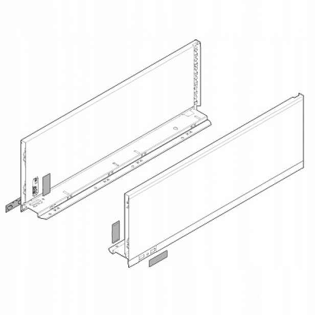 Blum 770C6002S Legrabox Pure, boky C 600 mm antracit mat L+p