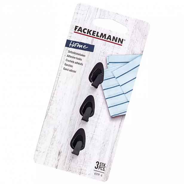 Háčky oválné malé 2,5cm inox black 61219
