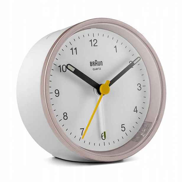 Křemenný budík Braun BC12PW alarm podsvícení
