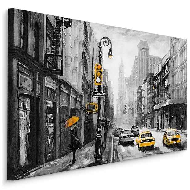 Plátno Pohled Na New York Street Varianta: 90x60
