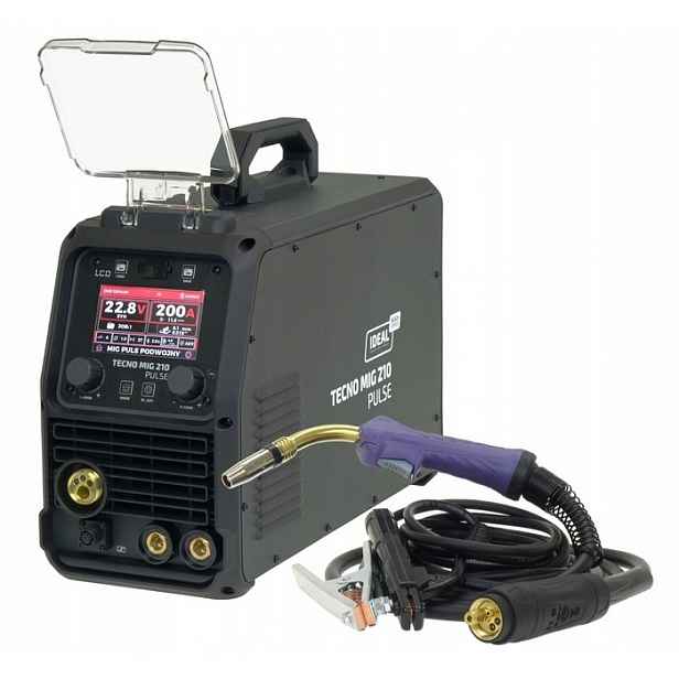 Svařovací Stroj Ideal Tecno Mig 210 Pulse LCD Black Series 4x4 230V 155A Poloautoma