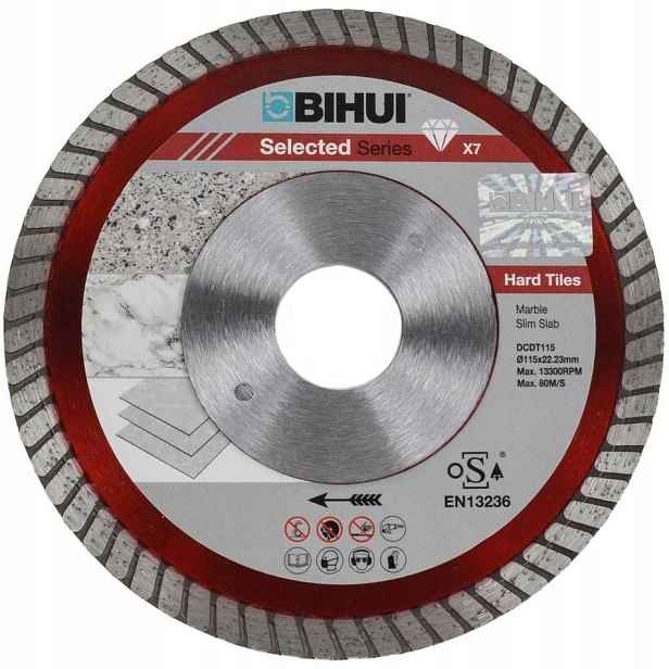 Bihui Diamantový Kotouč B-turbo Pro Tvrdé Gresové Dlaždice 125 MM