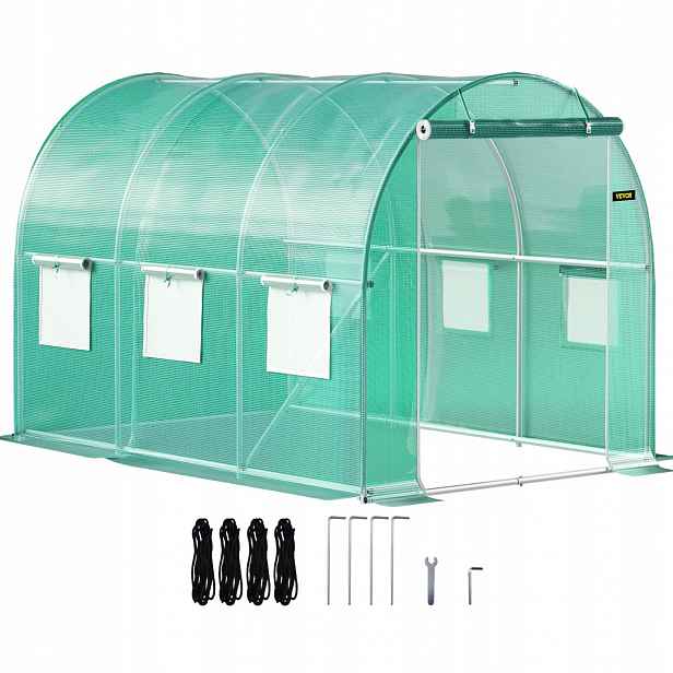 Zahradní fóliový tunel skleník 3x2x2 m