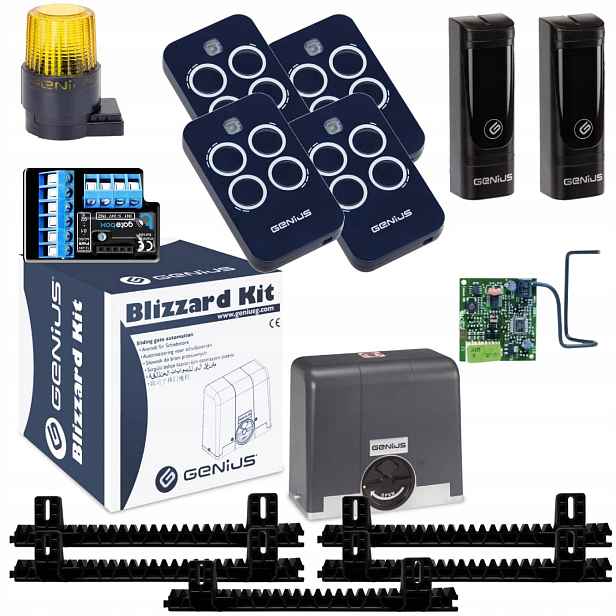 Genius BLIZZARD400+ WiFi Lampa+ Lišta+ Pilot 4ks pohon posuvné brány
