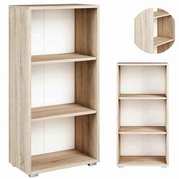 Kancelářský regál EX3 120 sonoma na pořadače, knihy, šatní skříň na oblečení