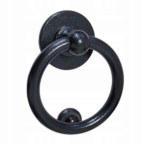 Klepátko na dveře tradiční Bull Ring Černá antika 165x110x51mm Anglický styl