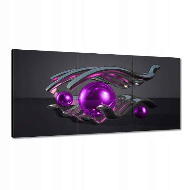 Obrazy 180x90 Fialové koule