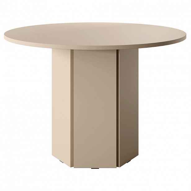 Selsey JÍDELNÍ STŮL Hexa béžová cappuccino kulatý 110 cm