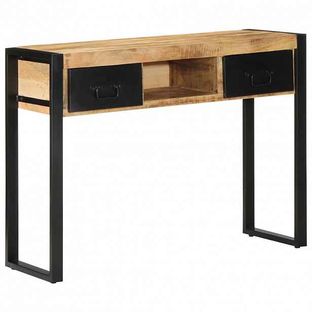 vidaXL Konzolový stolek 100x35x75 cm masivní hrubé mangovníkové dřevo