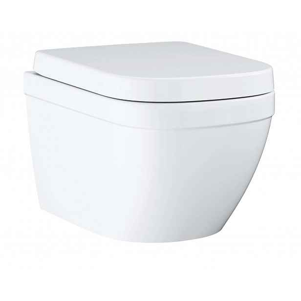Grohe Euro Ceramic - Závěsné WC se sedátkem softclose, rimless, Triple Vortex, alpská bílá 39693000