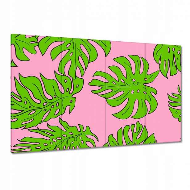 Obrazy 120x80 Monstera Zelená Růže