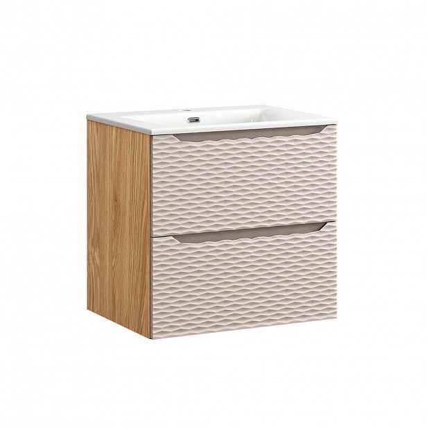 Petits-meubles UMYVADLO 60cm Elora Béžová a dřevo