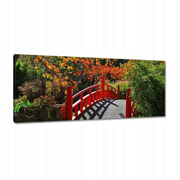 Obrazy 100x40 Červený japonský most