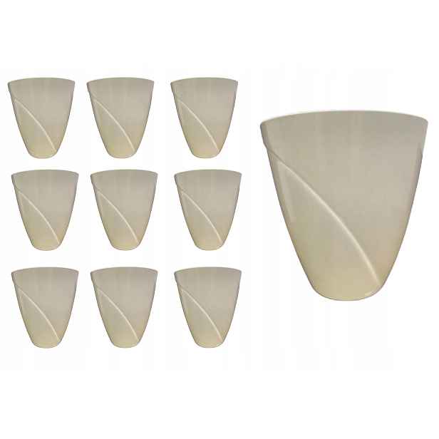 10 x květináč na orchidej Pvc bílý Kryt ikebana základ pro aranžování