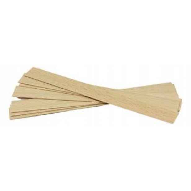 Dřevěný knot na vosk 100 ks, délka 20 cm, šířka 2 cm
