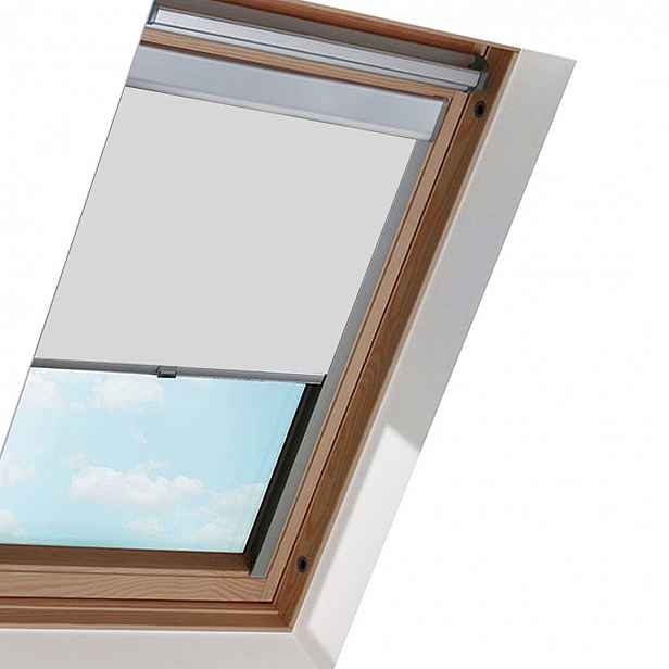 TEMU Zatemňovací roleta na střešní okno bez vrtání vhodná pro okna VELUX GGL/GGU/GHL/DKL, vnější PVC roleta pro zatemnění místnosti s bezproblémovým