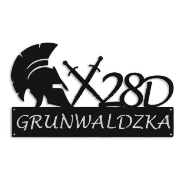 Číslo Na Dům 60cm Tabule Adresa Ocel 2mm úl Grunwaldzka