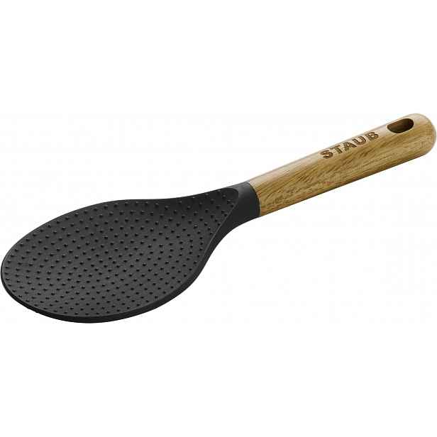 Staub lžíce na rýži silikonová, s dřevěnou rukojetí, 22 cm