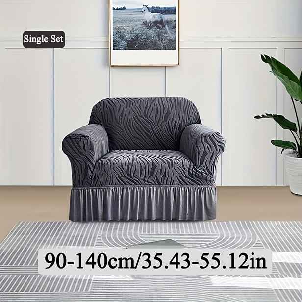 TEMU 1ks Jacquard Univerzální Potah na Pohovku, Pružný Ochranný Kryt pro Domácí Mazlíčky, Tlustý Nábytkový Přehoz do Obýváku a Ložnice - Vhodné pro