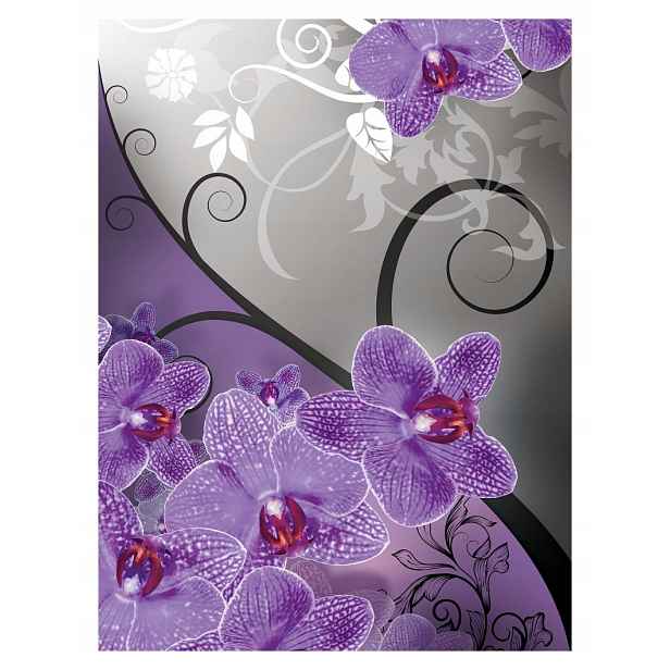 Fototapeta Fialové orchideje Květiny vinylová 184x254 na zeď lepidlo