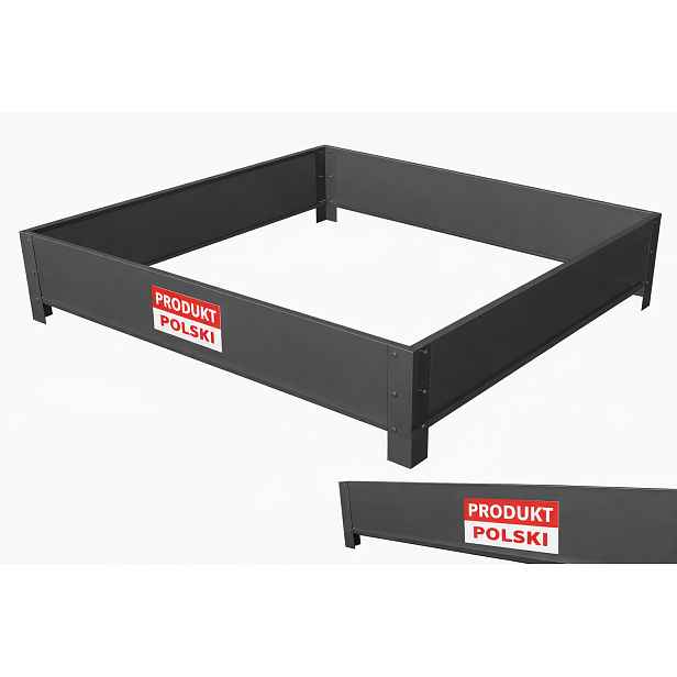 Truhlík Agaon Nástavec 100x100 Antracit Mat 7016 záhon zeleninový záhon kov