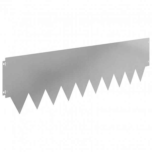 vidaXL Okraj trávníku 20 ks 103 x 30 cm Ocel Stříbrná