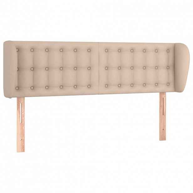 vidaXL Čelo postele typu ušák cappuccino 147x23x78/88 cm umělá kůže