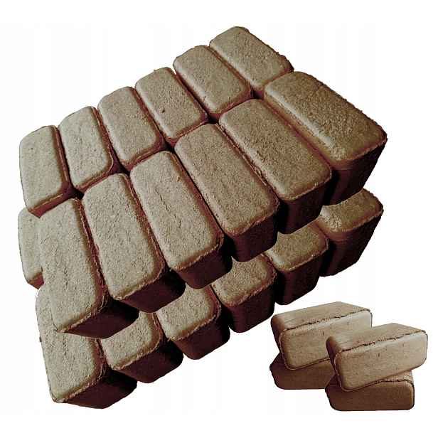 Briketa z dřevěných pilin Bukový listnatý opál 24 kostek 24 kg Transwood