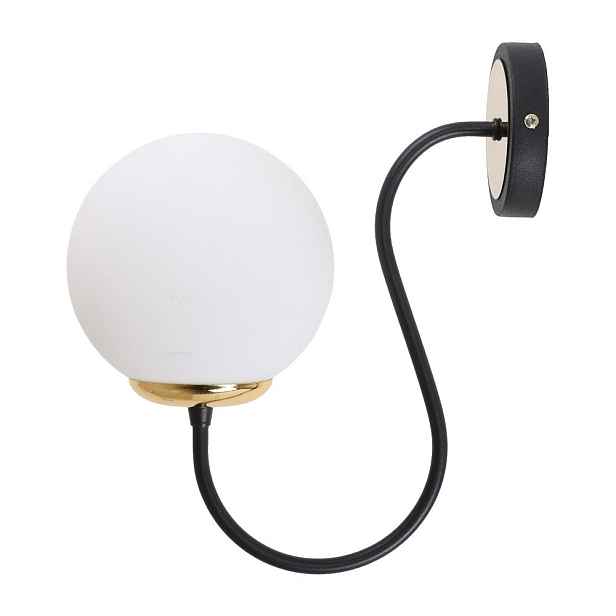 Černobílé nástěnné svítidlo ø 15 cm Oslo – Squid Lighting