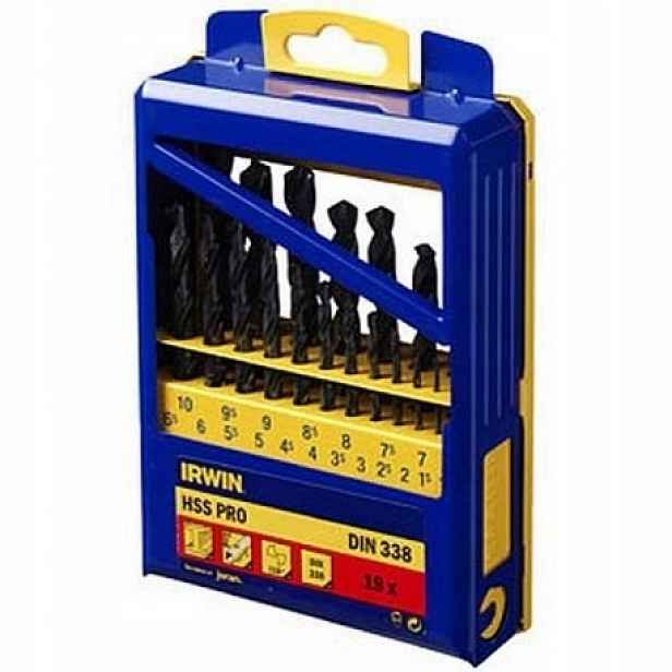 Irwin Vrták Do Kovu Hss DIN-338 Komplet 19ks 1,0 10,0 mm každých 0,5 mm
