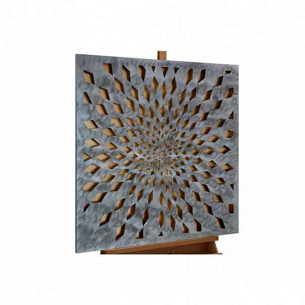 KUNSTLOFT KOVOVÝ OBRAZ TŘPYTIVÁ FASCINACE, 80/80 CM