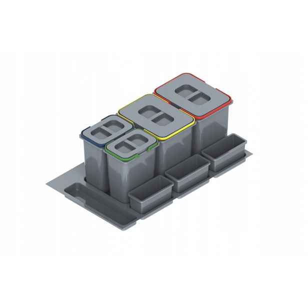 Rejs odpadkový koš praktiko 90 2x15l+2x7l