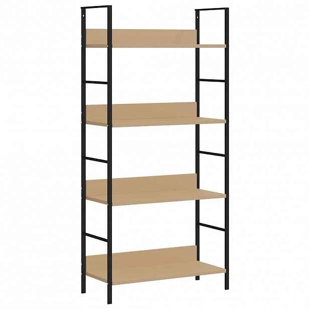 vidaXL Knihovna se 4 policemi dub 60x27,6x124,5 cm kompozitní dřevo
