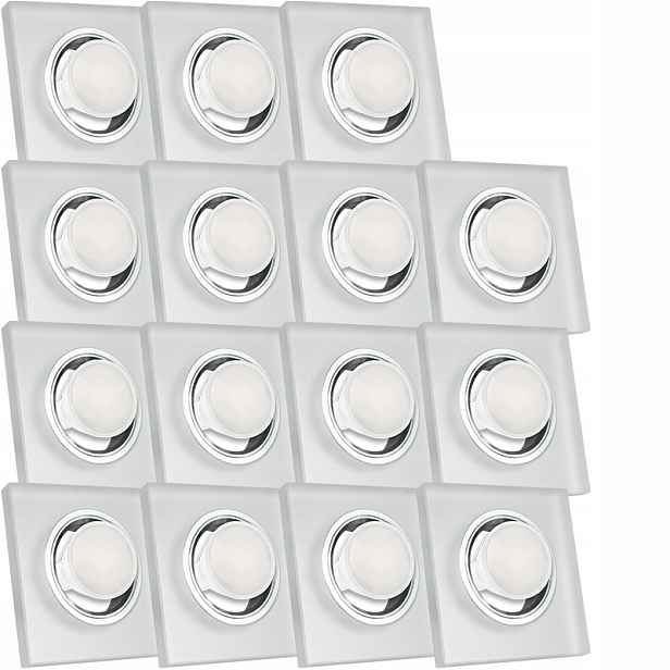 15X Skleněná Zapuštěná Lampička S Velmi Silným Sklo 5W Led Žárovka
