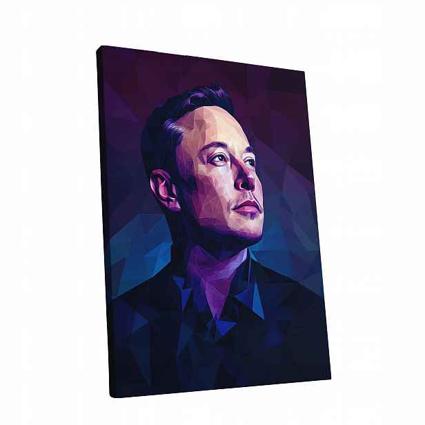 Obraz na plátně Portrét Elon Musk obývacího pokoje Elona Muska dárek 75x100