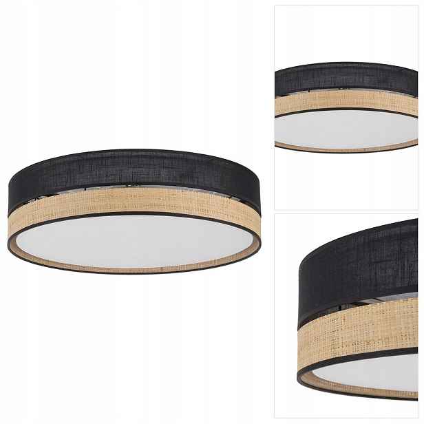 Stropní svítidlo Paglia černá, klasická, do obývacího pokoje nad stolem Tk Lighting