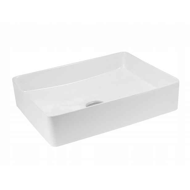 Umyvadlo na desku Avila 50 cm, bílá barva, keramika Lavita, prémiový design