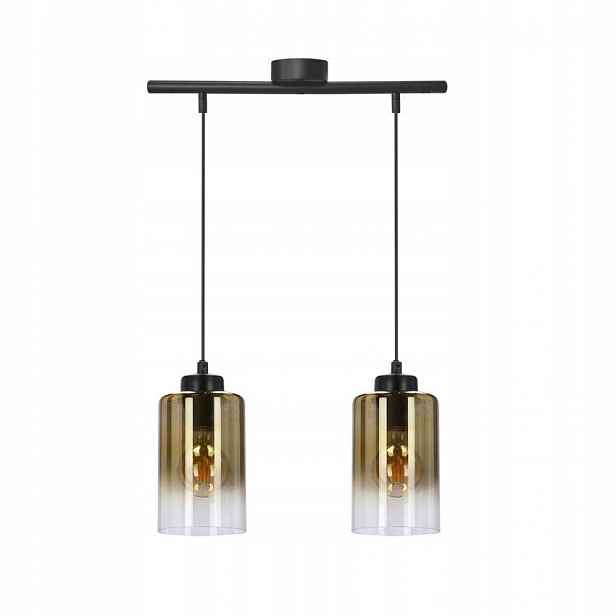 Závěsné svítidlo lišta 41cm jantarové stínidlo 2xE27 Aspra 32-16263 Candellux